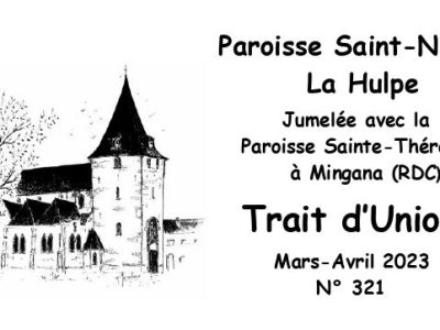 Trait d&rsquo;Union 321 mars-avril&nbsp;2023